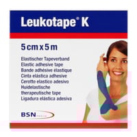 Leukotape K Elastisches Klebeband 5 cm x 5 Meter: Farbe Blau